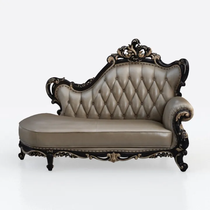 ACME Vendome Cherry Chaise with 2 Pillows