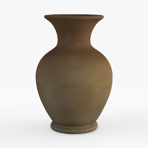 1 Pc Single Brown Handmade Ceramic Vase Home