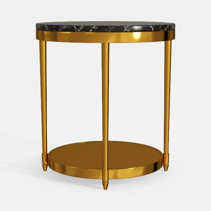 danpinera 2-Tier End Table, Outdoor Side Table