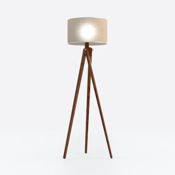 LiteHistory Wood Tripod Floor Lamps for Bedroom