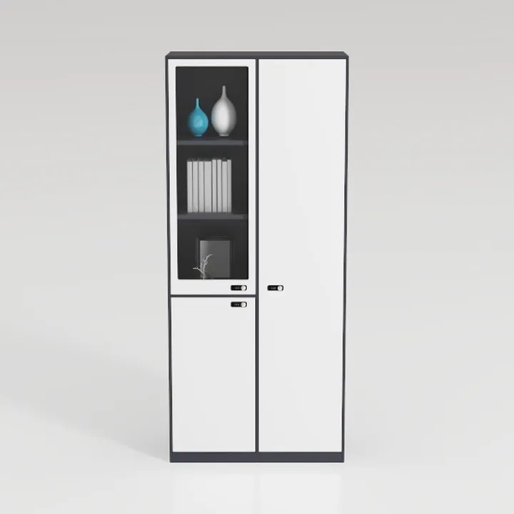 MIIIKO Steel Storage Cabinet with 4 Doors