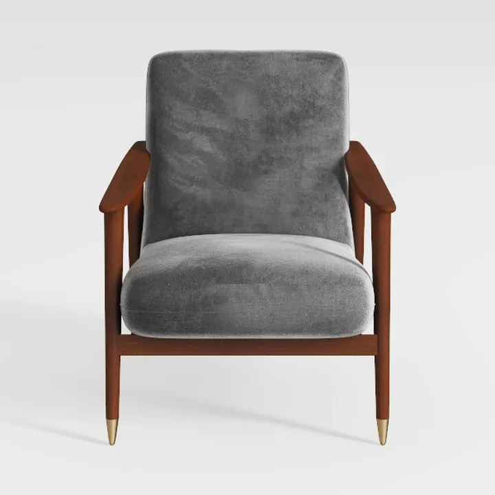 Mid Century Accent Chair, Boho Farmhouse Accent