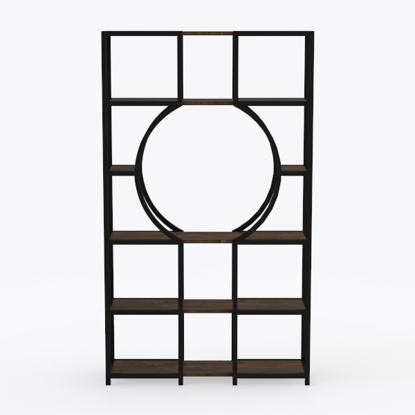Tribesigns Bookshelf, Industrial 8-Tier Etagere