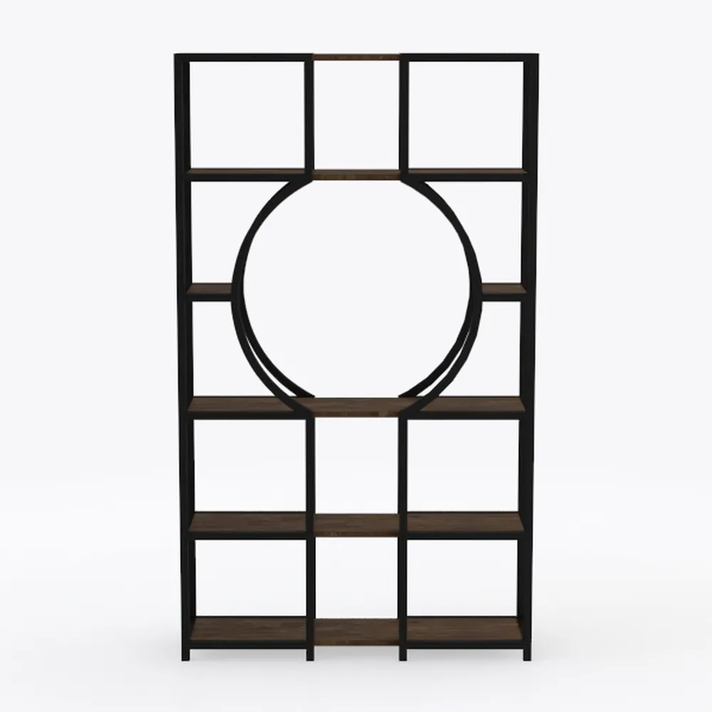 Tribesigns Bookshelf, Industrial 8-Tier Etagere