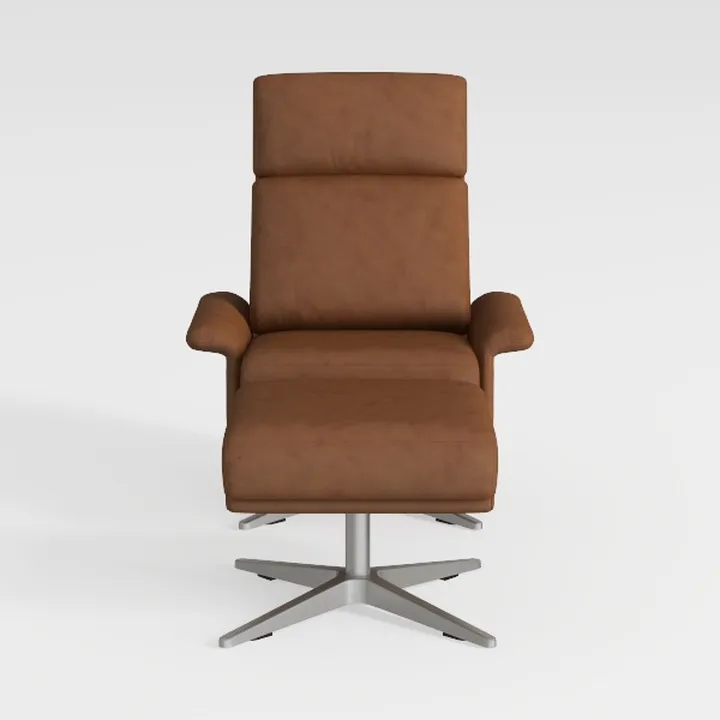 Comfort Recliner Chair with Lumbar Support Brown L
