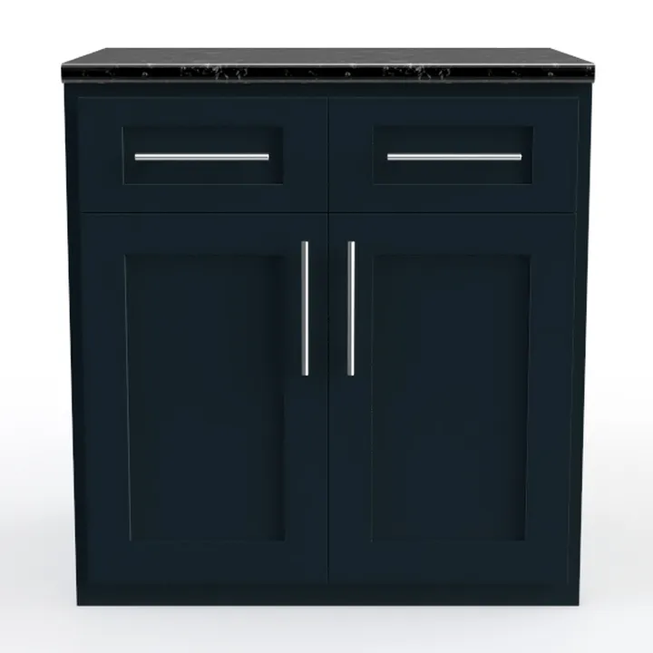Traditional Kitchen Cabinet2 Blue