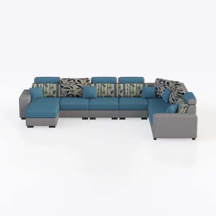 GoDoco Oversized L-Shaped Sectional Sofa with Chai
