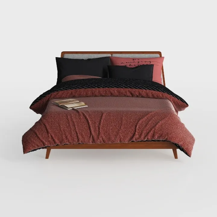 Florence Walnut Brown Solid Wood Full Headboard
