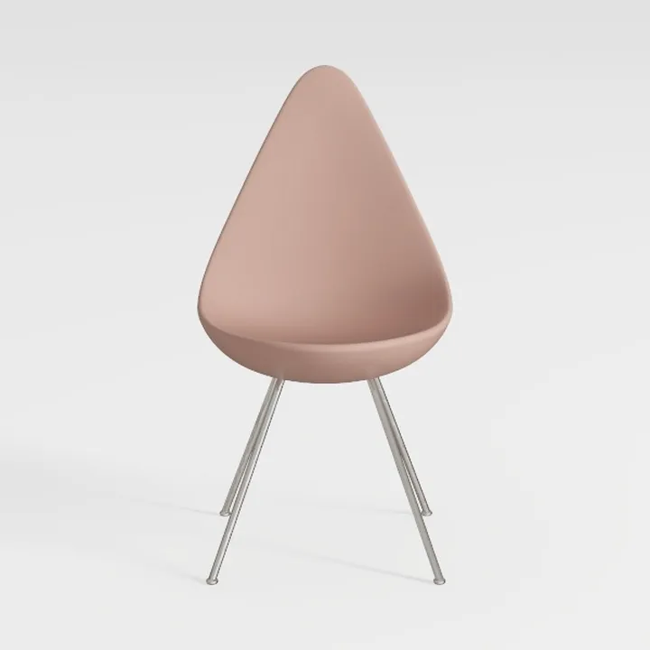 Grey PU Leather Upholstered Vanity Chair - Cute De
