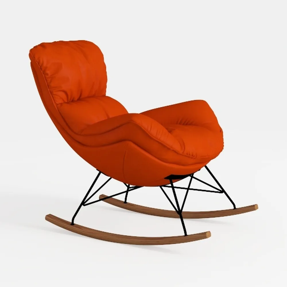 Leisure Chairs Home Balcony Fabric Rocking Chair f