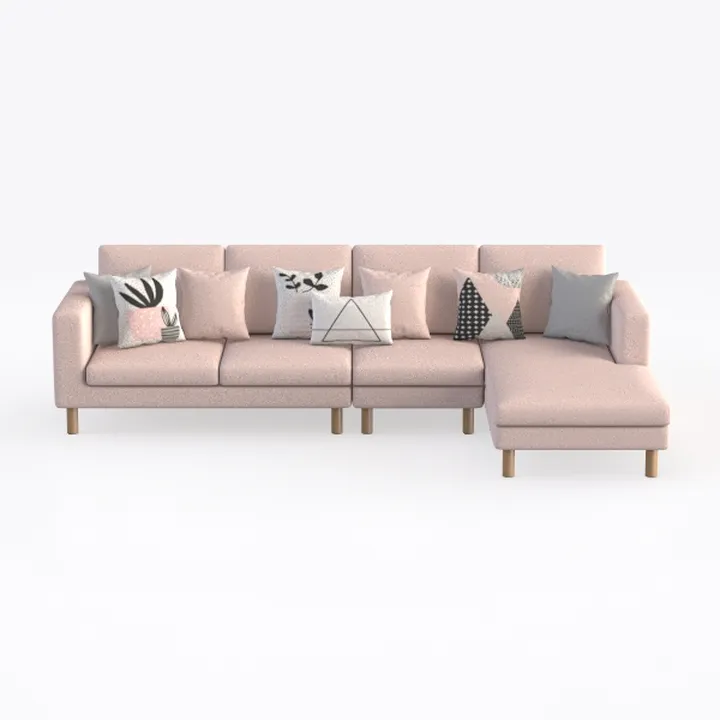 OUYESSIR L Shaped Sectional Sofa Couch, 3 Seat Vel
