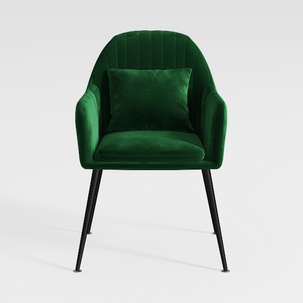 Soft Velvet Dining Chair,Cafe Milk Tea Dessert