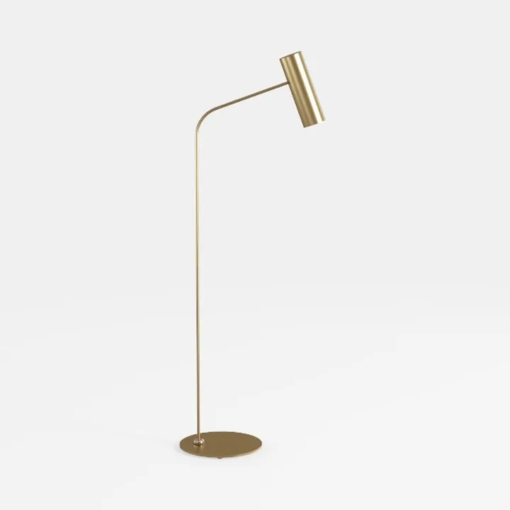 Modern Minimalist Brass Floor Lamp 3D Model