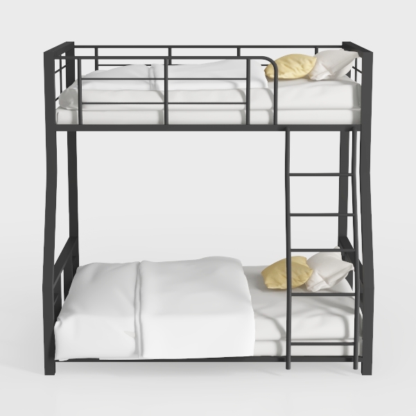 Merax Bunk Bed with Ladder and high Guardrail, Abl