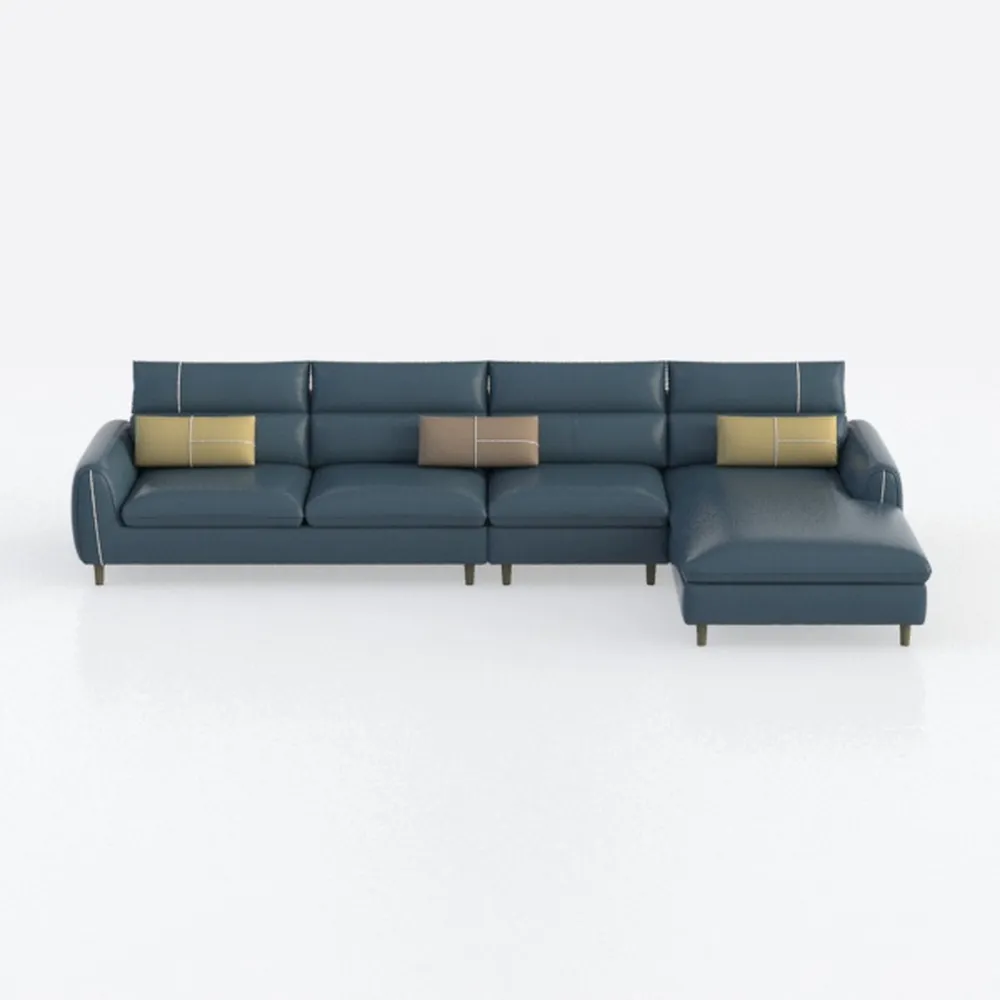 Furniture of America Ronan Modern Leather Sectiona