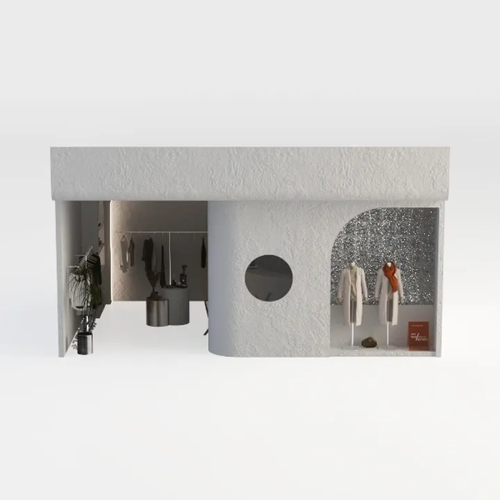 Clothes store showcase