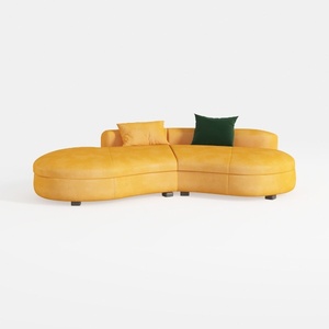 Curved Waiting Area Early Education Center Sofa