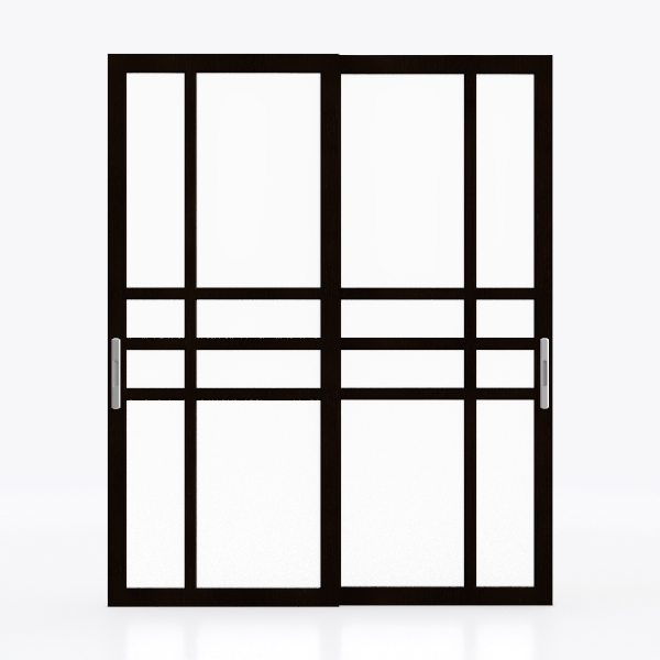 3D wooden door Y-6338 iron knife wood