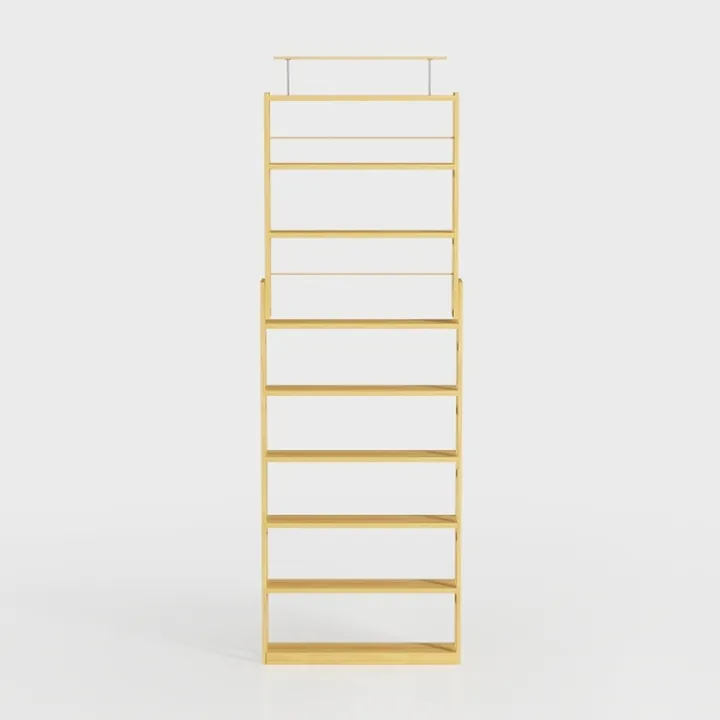 JSB No Assembly Folding Bookshelf, 5 Tier Book