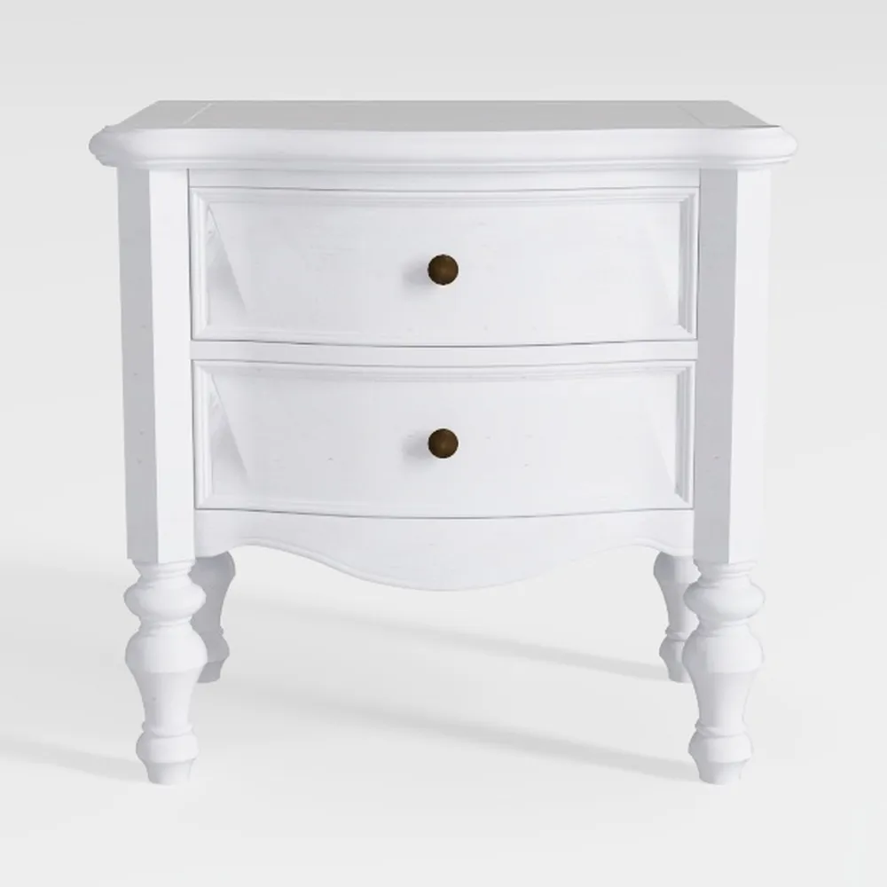 Baxton Studio Malinda Classic White Wood 2-Drawer 