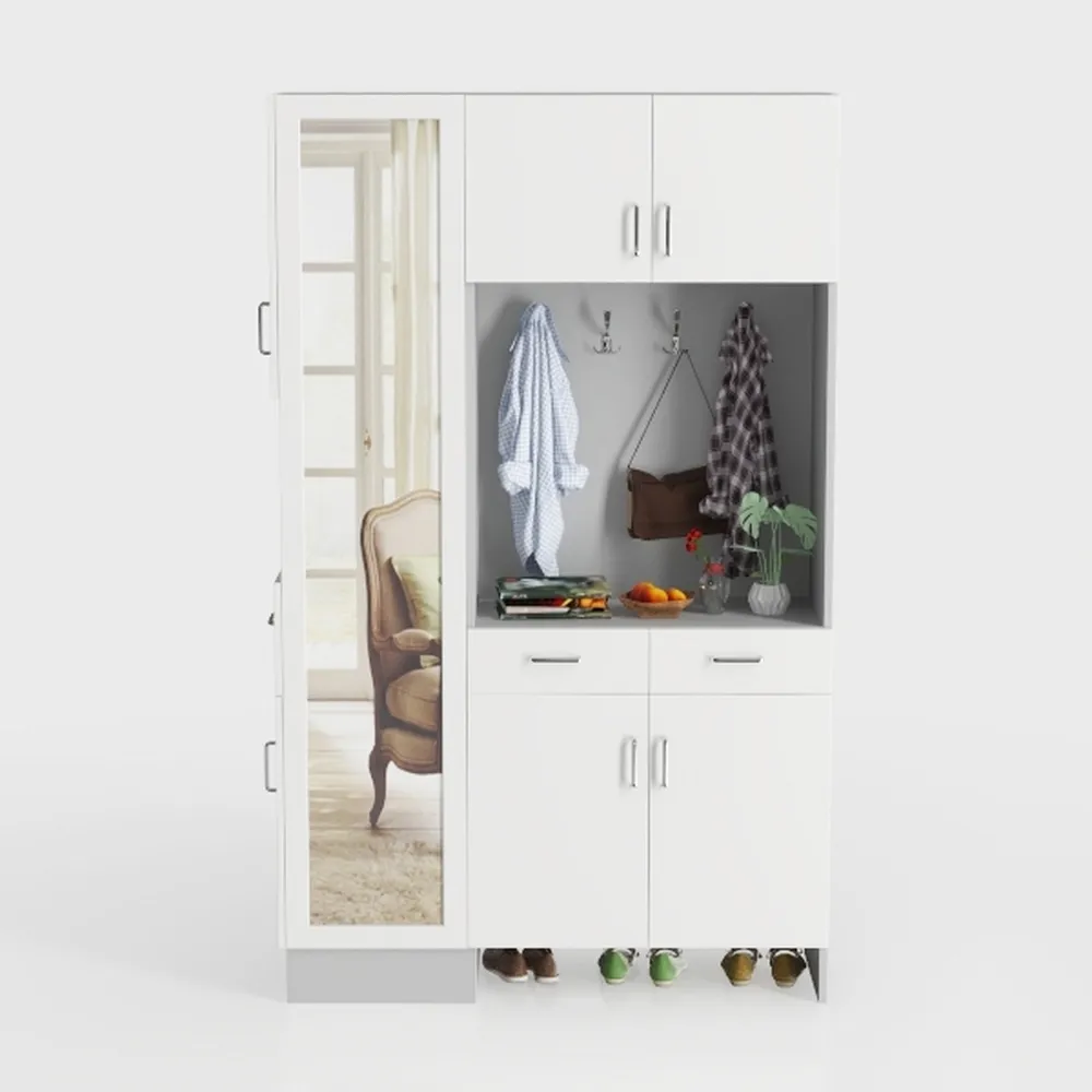 54" Freestanding Kitchen Pantry Storage Cabinet