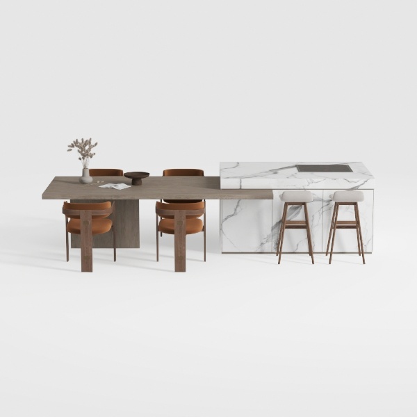 Gracie 26 in. Modern Stone and Gold Metal Frame Co