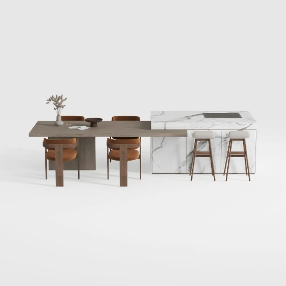 Gracie 26 in. Modern Stone and Gold Metal Frame Co