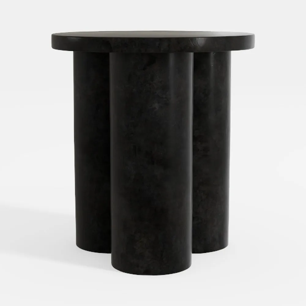 Creative Co-Op Paulownia Wood Round Accent Table