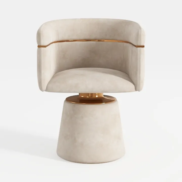 360° Swivel Accent Chair, Upholstered Modern