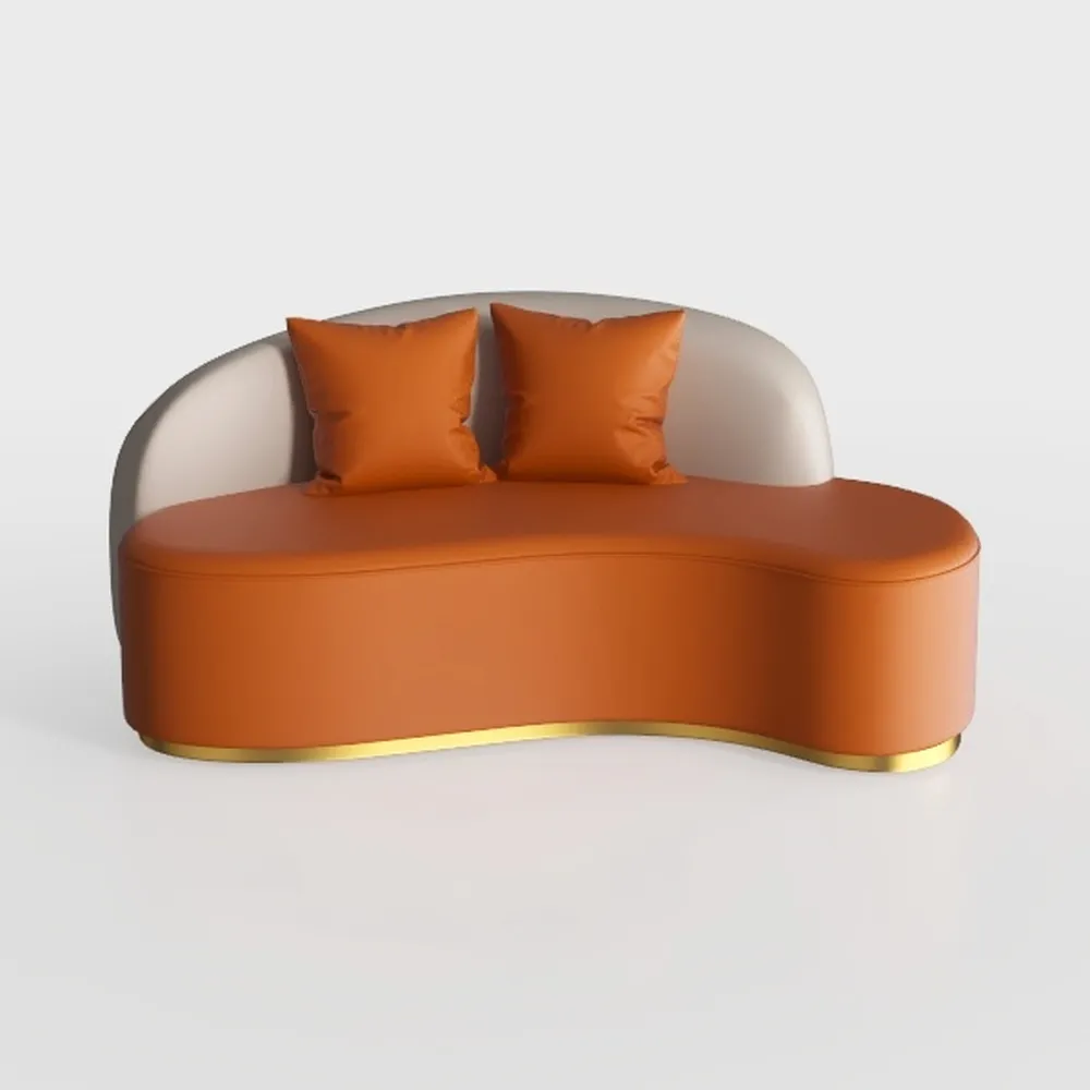 Curved Couch Sets - Solid Wood Sectional Sofa Set