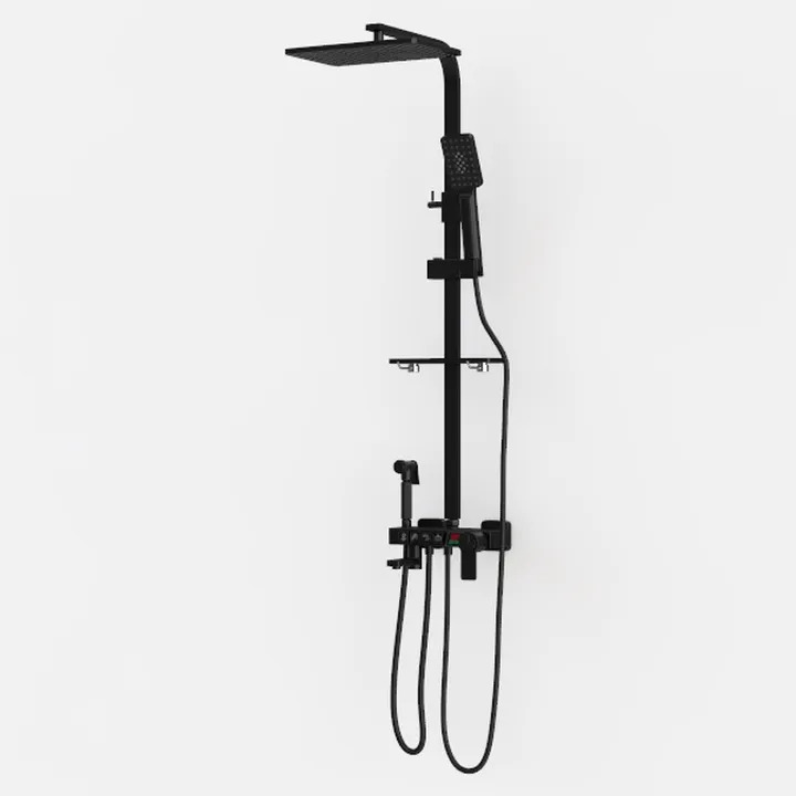 Rainsworth Outdoor Shower Kit Matte Black