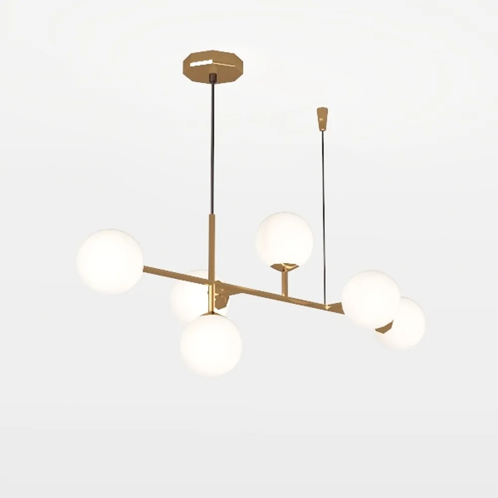 Modern Gold Butterfly 8-Light Chandelier with 6''