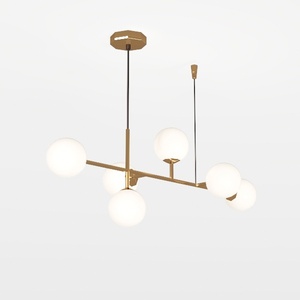 Modern Gold Butterfly 8-Light Chandelier with 6''