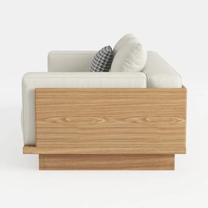 Oversized Indoor Lounge Chaise Chair with Ottoman
