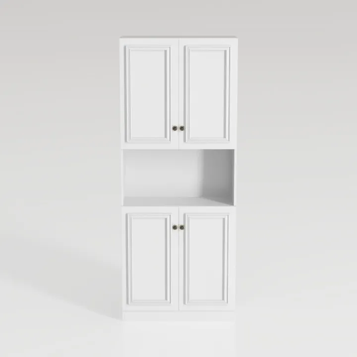 Tall Pantry Cabinet 67" H Metal Cabinet with 4