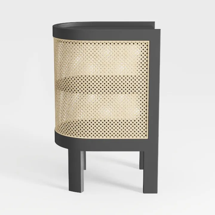 LITTLE TREE End Table, Rattan Narrow Side Table