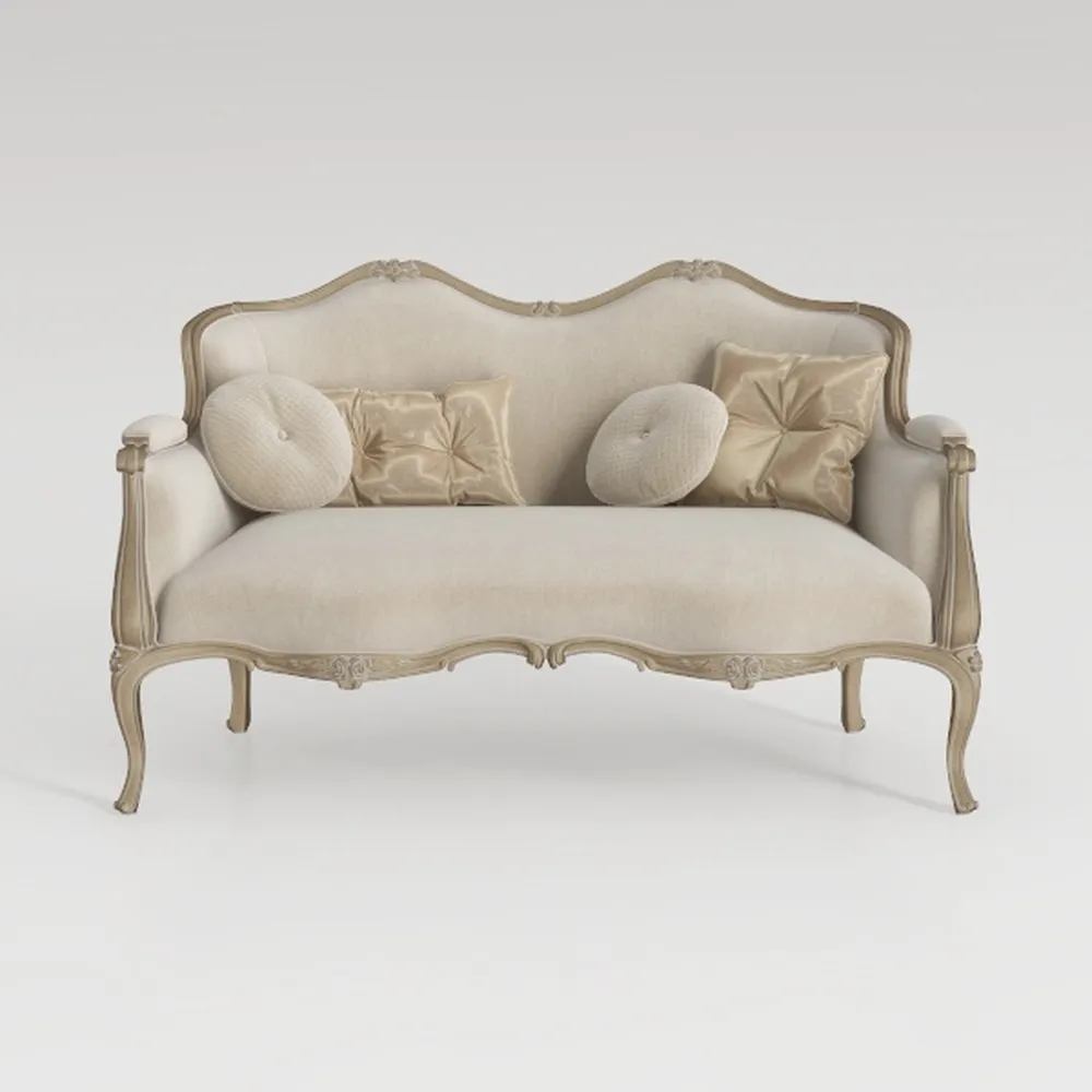 Acme Libertee Upholstered Loveseat with 3 Pillows