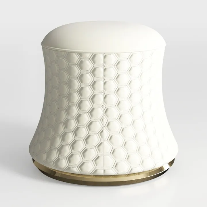 Raelynn Ivory Ottoman