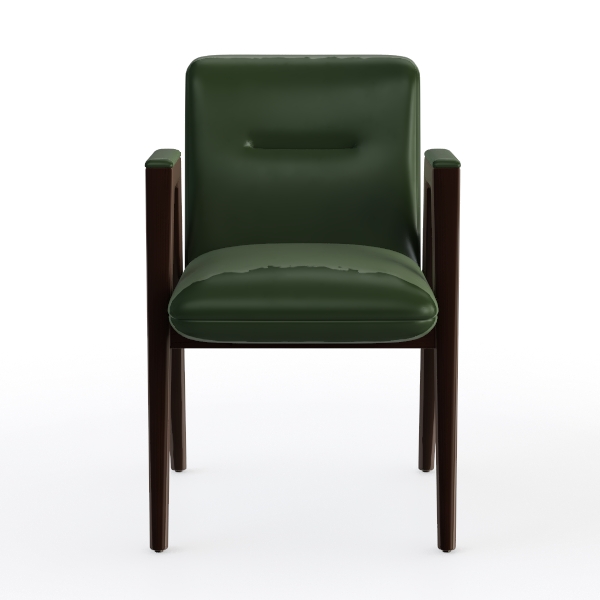 Dinning Chairs with Wheels and Arms, Solid Wood Of