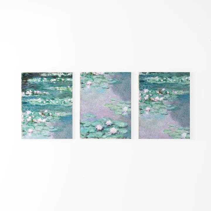 YeiLnm Blue Landscape Vertical Artwork Coastal