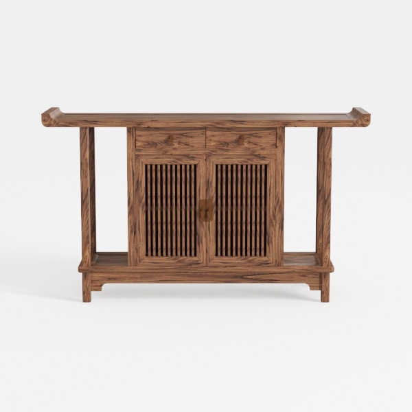 Render in Walnut Vinyl Record Display Stand