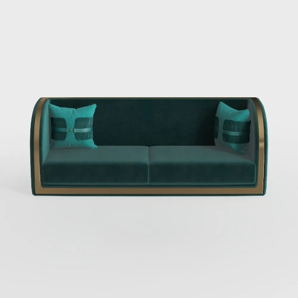 SZLIZCCC 63" Accent Sofa, Mid Century Modern Velve