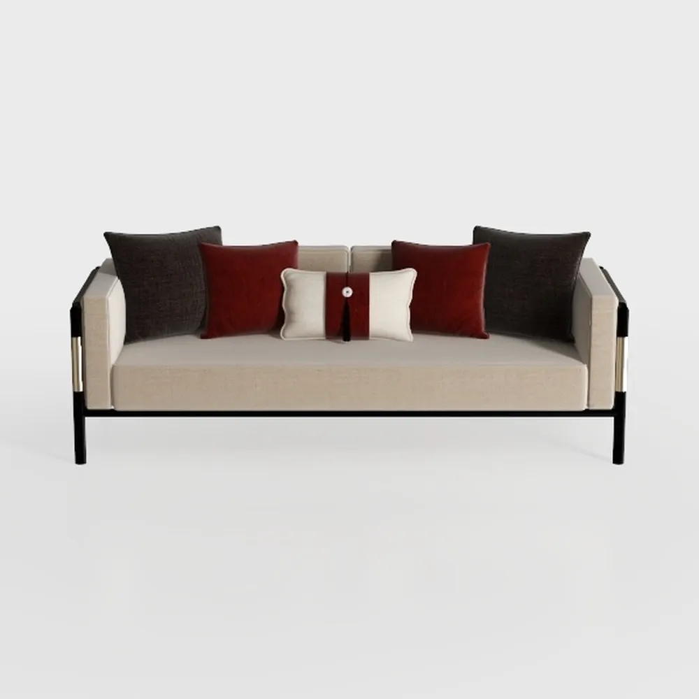Luxury American Style Genuine Leather Sectional So