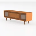 Bme Oliver TV Stand for TVs up to 55", Mid-Century Left 45 Degree View