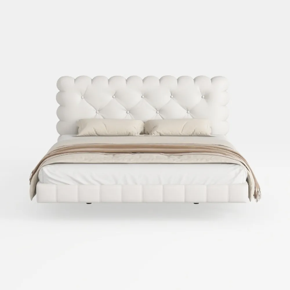 Baxton Studio Barrera Floating Platform Bed with S