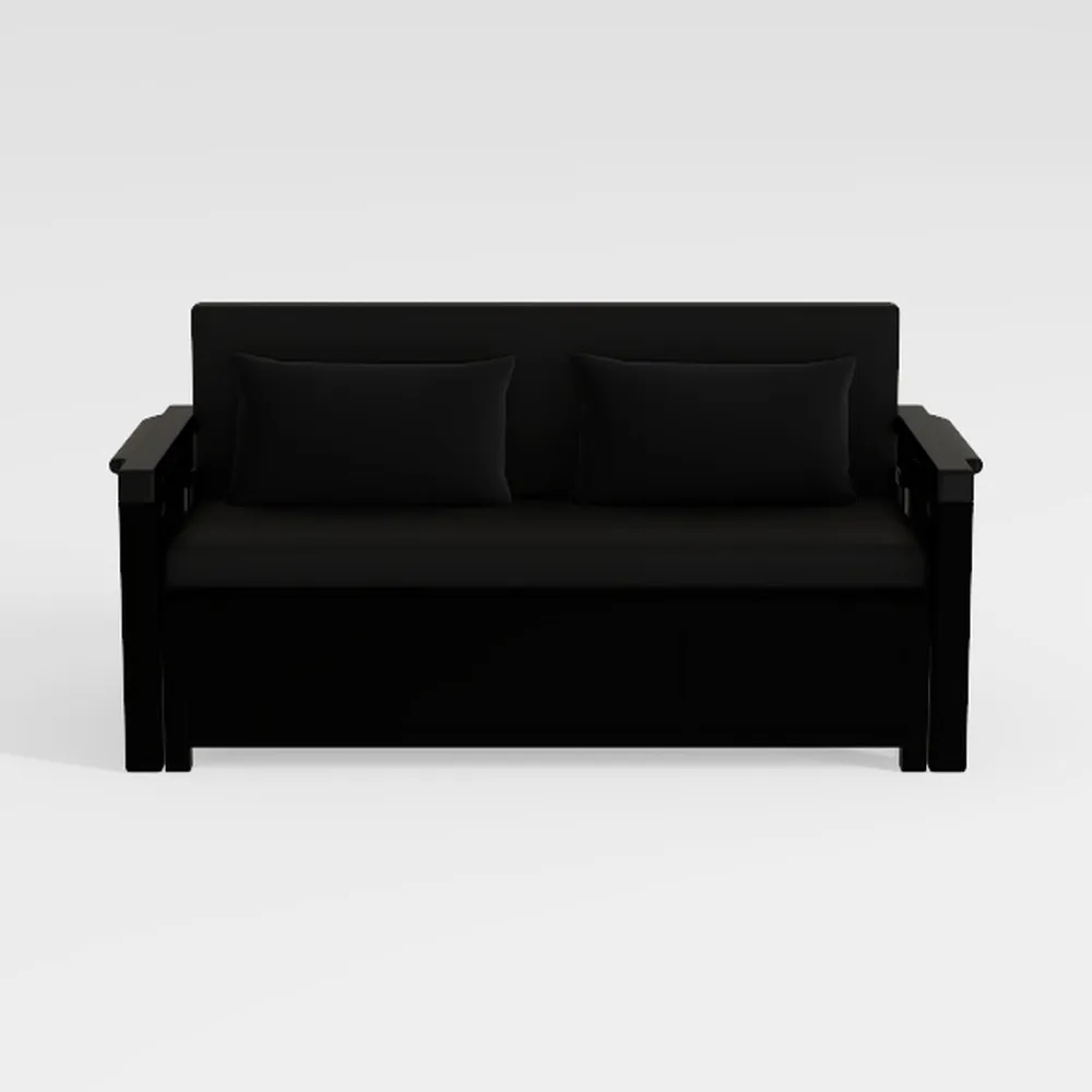 55.51" Convertible Sofa Bed, 3-in-1 Sleeper Sofa