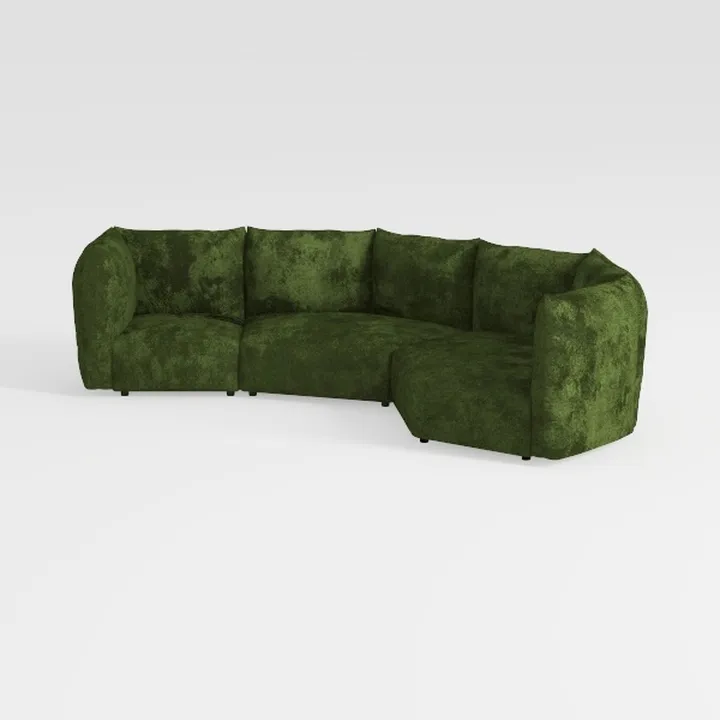 Merax 116'' L Shaped Oversized Modular Chenille