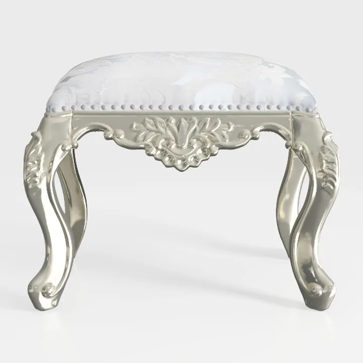 Bone Arm Chair Set of 1 with Tufted Cushions