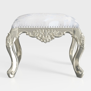 Bone Arm Chair Set of 1 with Tufted Cushions