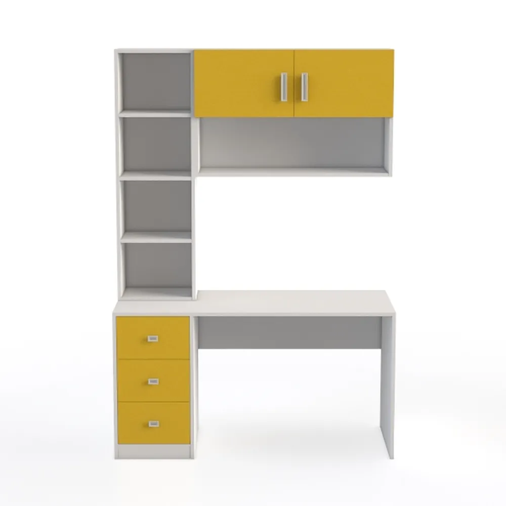 Haibinsuo Computer Desk with 2 Drawers and 3 Hutch